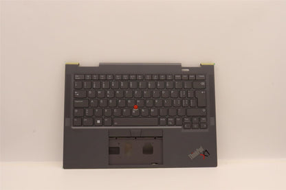 Lenovo Yoga X1 7th Keyboard Palmrest Top Cover Swiss Grey 5M11H45783