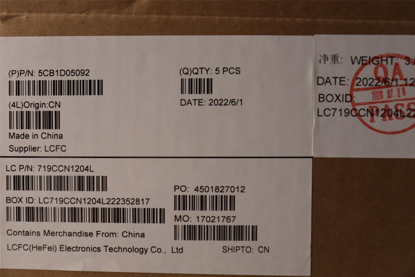 Lenovo Upper Case ASM_FRA/ENG L82JH SG BU 5CB1D05092