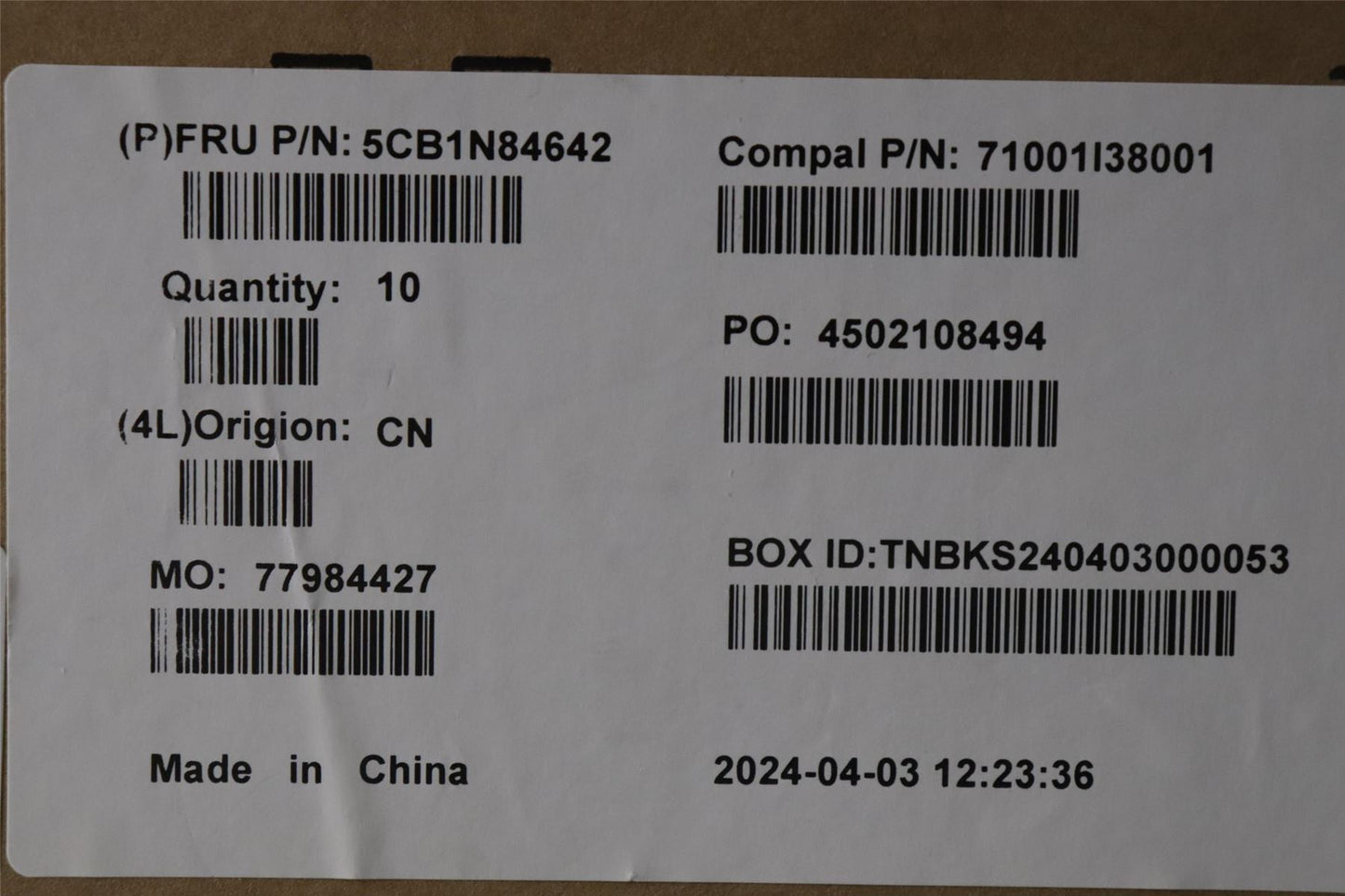 Lenovo Lower Case C 83DH LG L 5CB1N84642
