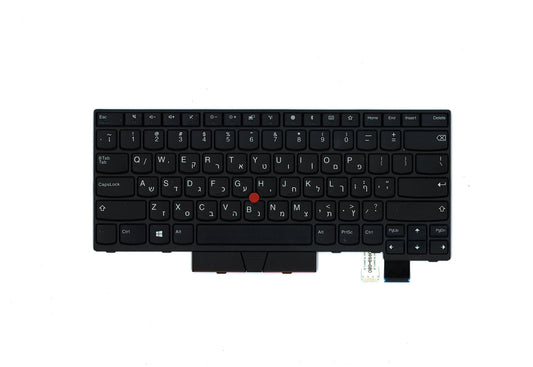 Lenovo ThinkPad T480 A485 Keyboard Hebrew Black 01HX313