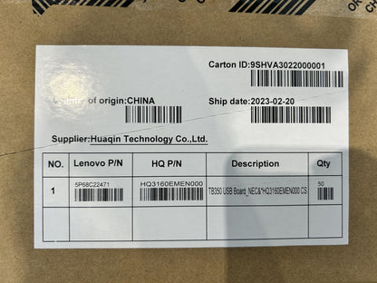 Lenovo TB350 Board_NEC&*HQ3160EMEN000 CS USB Board 5P68C22471