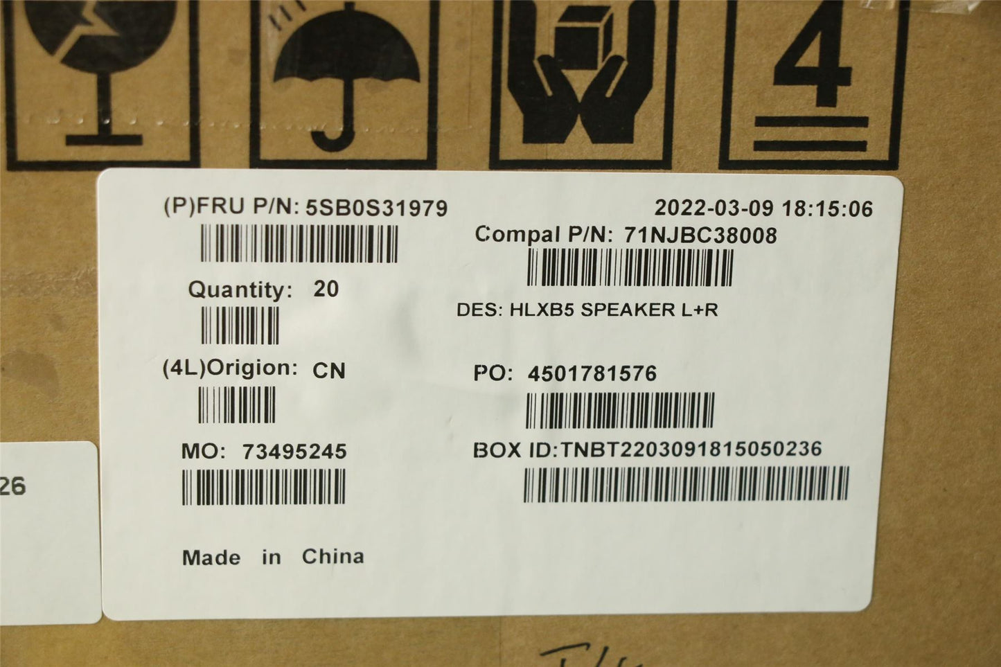 Lenovo ThinkBook 15 G4 IAP 15 G4 ABA 15 G5 IRL Speaker Speakers 5SB0S31979