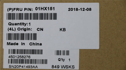 Lenovo ThinkPad T580 P52s Keyboard German Black 01HX151