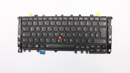 Genuine Lenovo Yoga ThinkPad Keyboard German Black Backlit 04Y2632 04Y2928