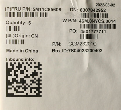 Lenovo MECH_ASM FRASMKB NOR CcCp BK NWW NWL Ch 5M11C85606