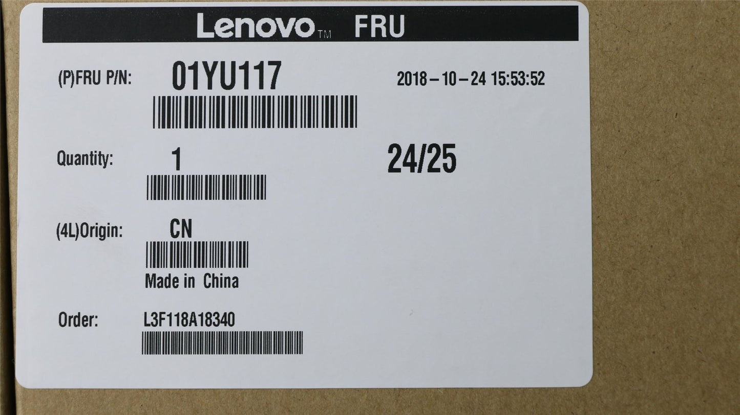 Lenovo ThinkPad T480s LCD Cover Rear Back Housing Black 01YU117