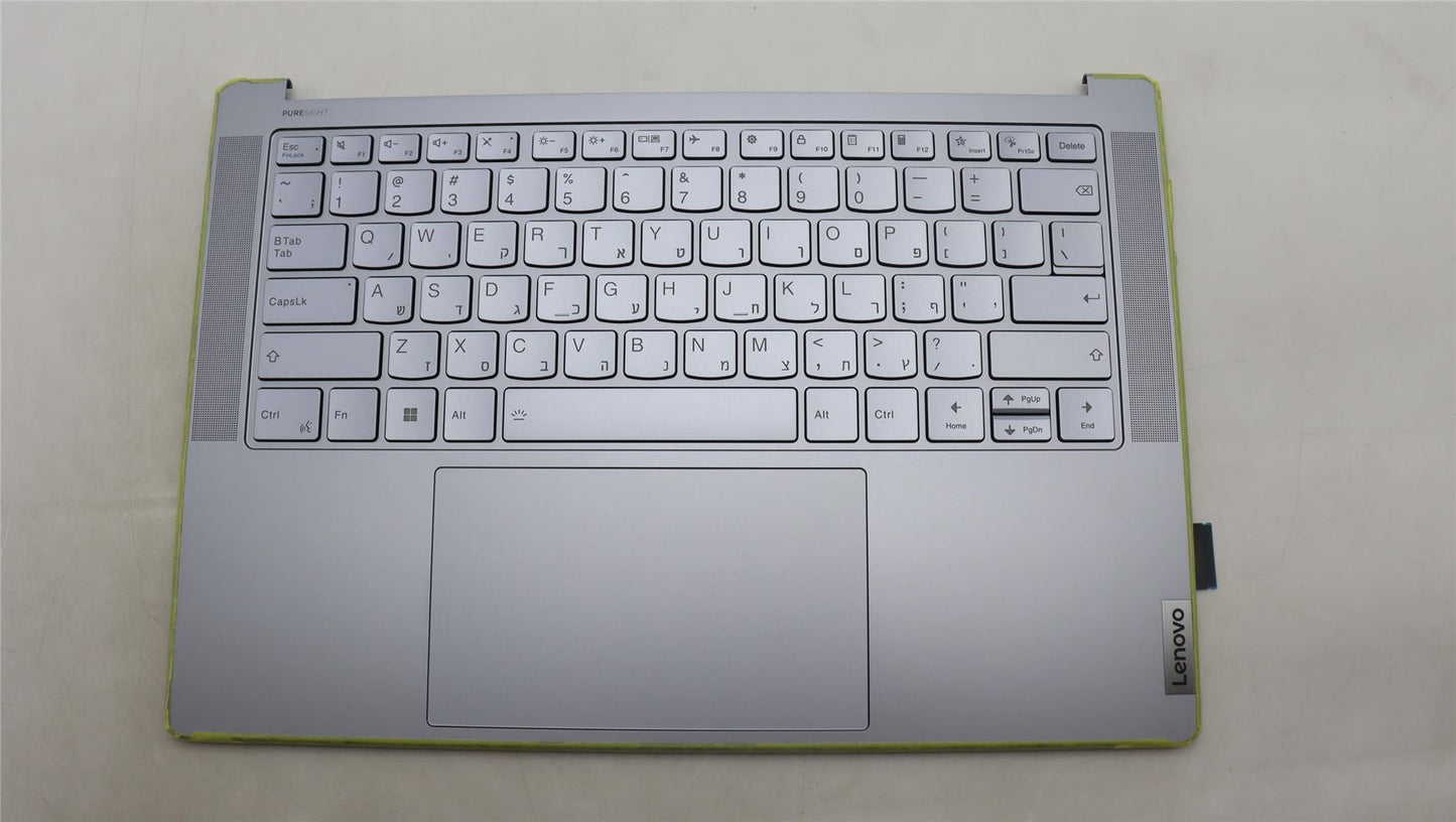 Lenovo Yoga 7 14APU8 Palmrest Cover Touchpad Keyboard Hebrew 5CB1L80538