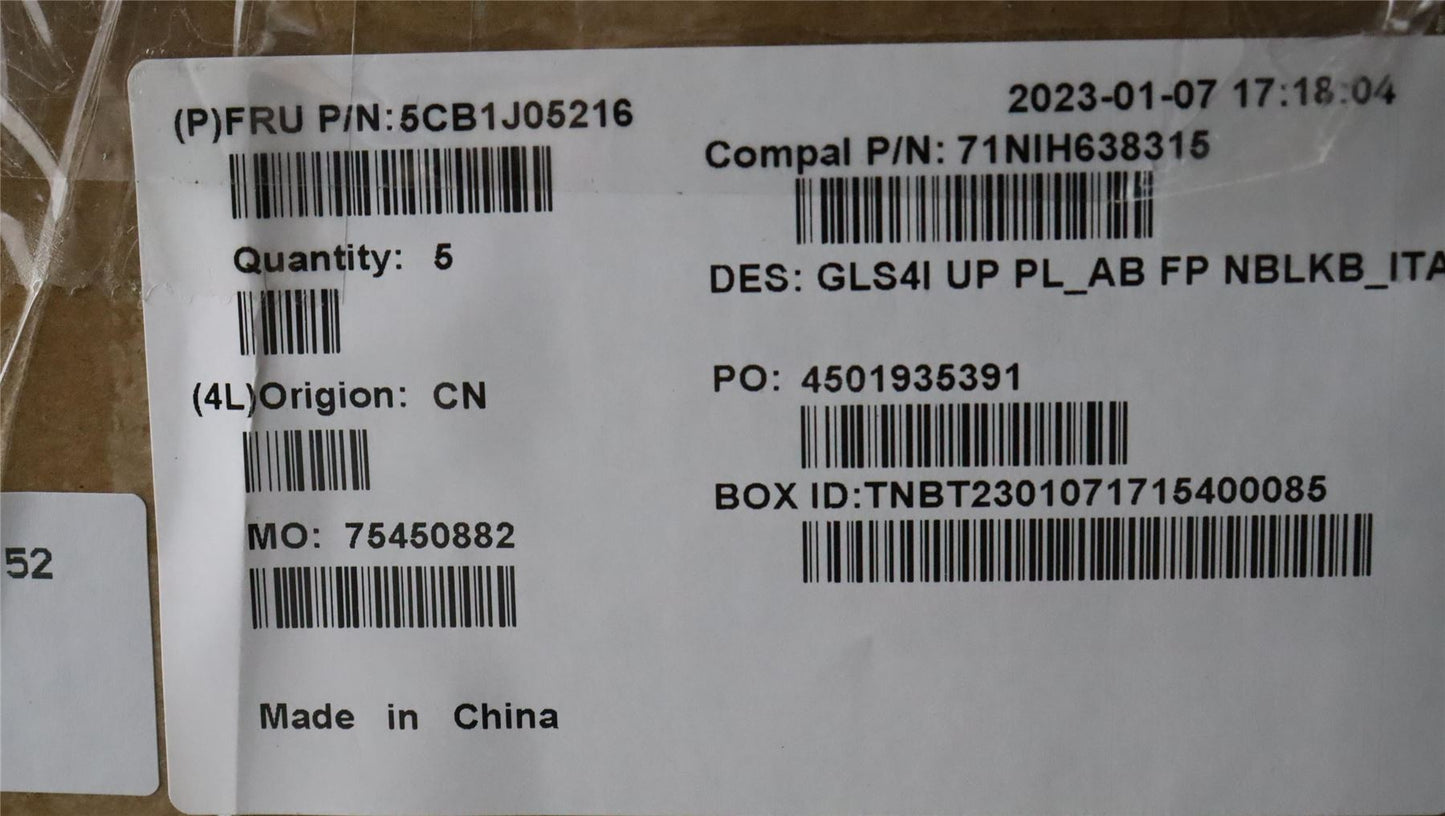 Lenovo UpperCaseASM_ITA C82SD PLAB FPNBL 5CB1J05216