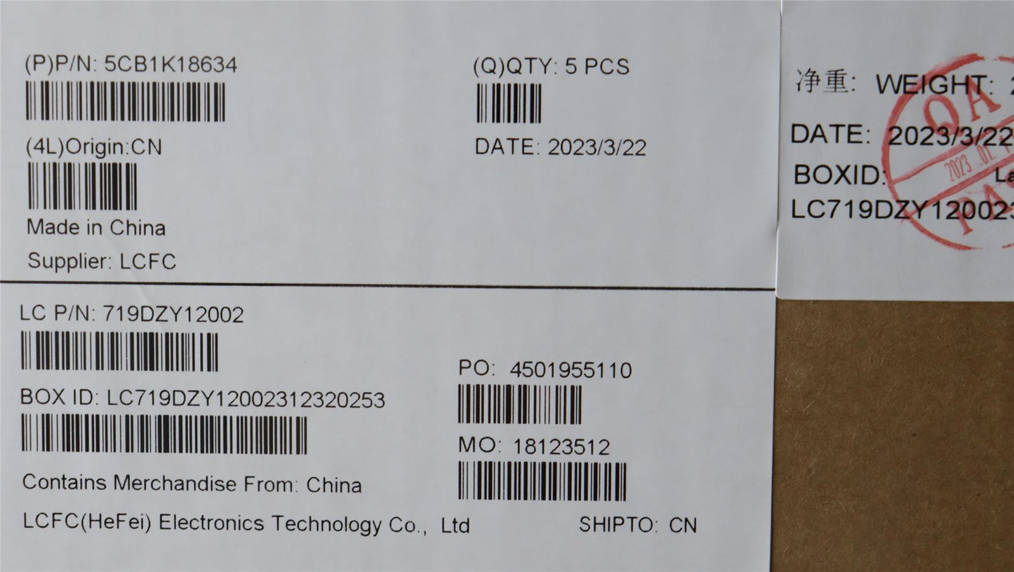 Lenovo Cover L 82XB LCD Cover AB T30 5CB1K18634