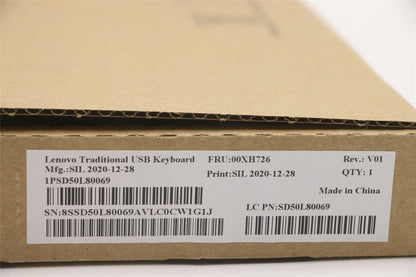 Lenovo ThinkCentre M90a Pro 3 M920z M75q 2 M75s 2 USB Wired Keyboard 00XH726