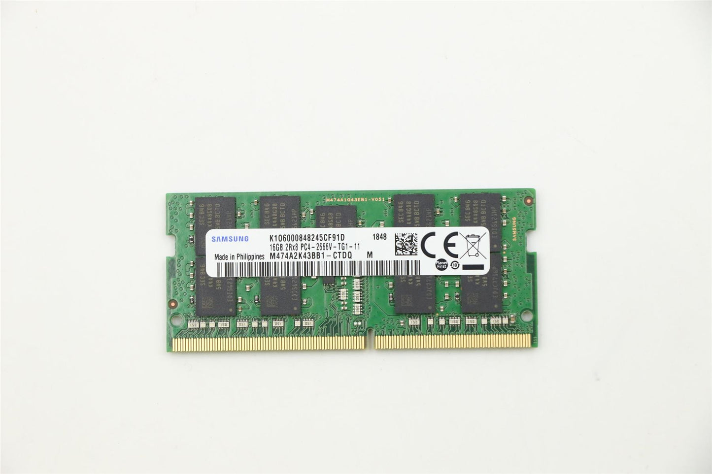 Lenovo MEMORY 16GB DDR4 2666 ECC SoDIMM,Samsung 01FR319
