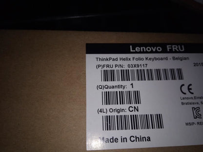 Lenovo TP Helix Folio KBD BEL Belgian Keyboard 03X9117