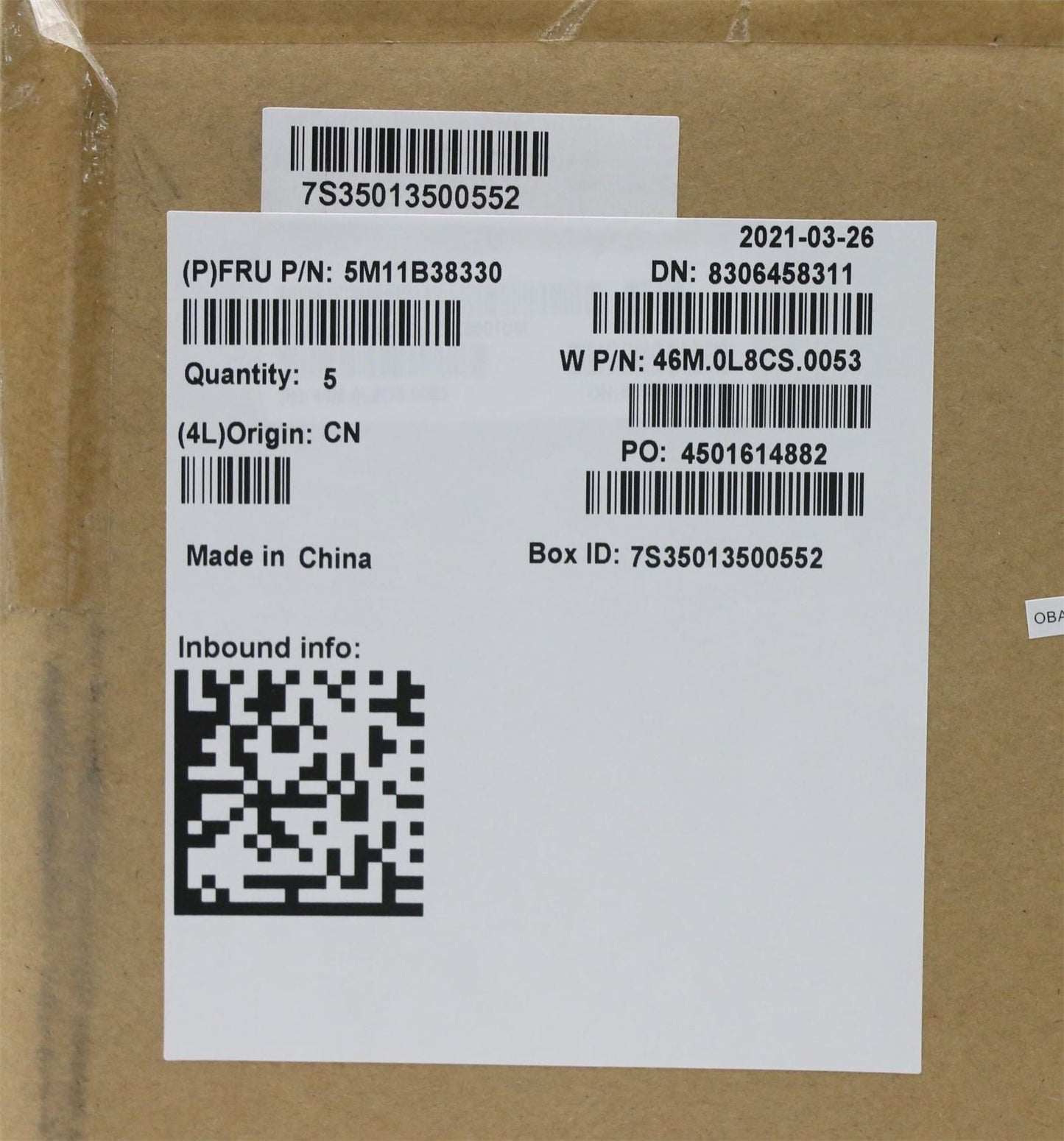 Lenovo MECH_ASM GRP,KBD,BZL,KOR,WL,BK,CHY 5M11B38330