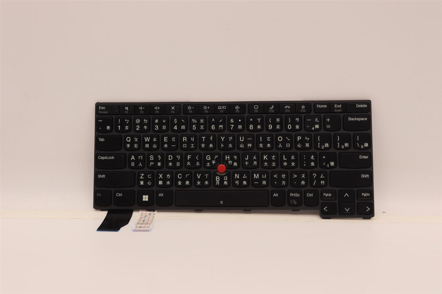 Lenovo ThinkPad L13 Gen 4 Keyboard Traditional Chinese Black Backlit 5N21H77004
