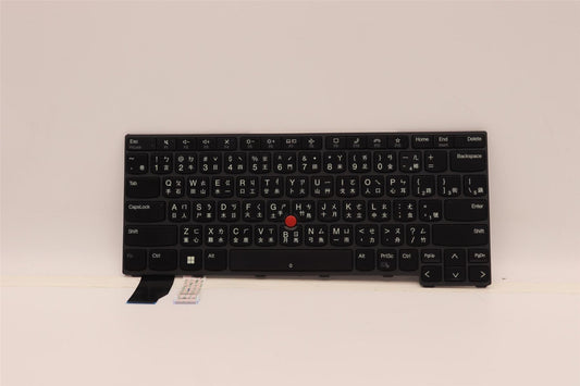 Lenovo ThinkPad L13 Gen 4 Keyboard Traditional Chinese Black Backlit 5N21H77004
