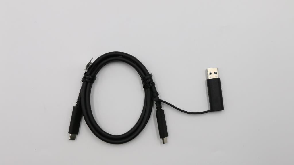 Lenovo Dock Hybrid USB-C with USB-A Dock USB-C Cable With Dongle 03X7470