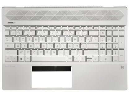 HP Pavilion 15-CW 15-CS Palmrest Cover Keyboard French Silver Backlit L24752-051