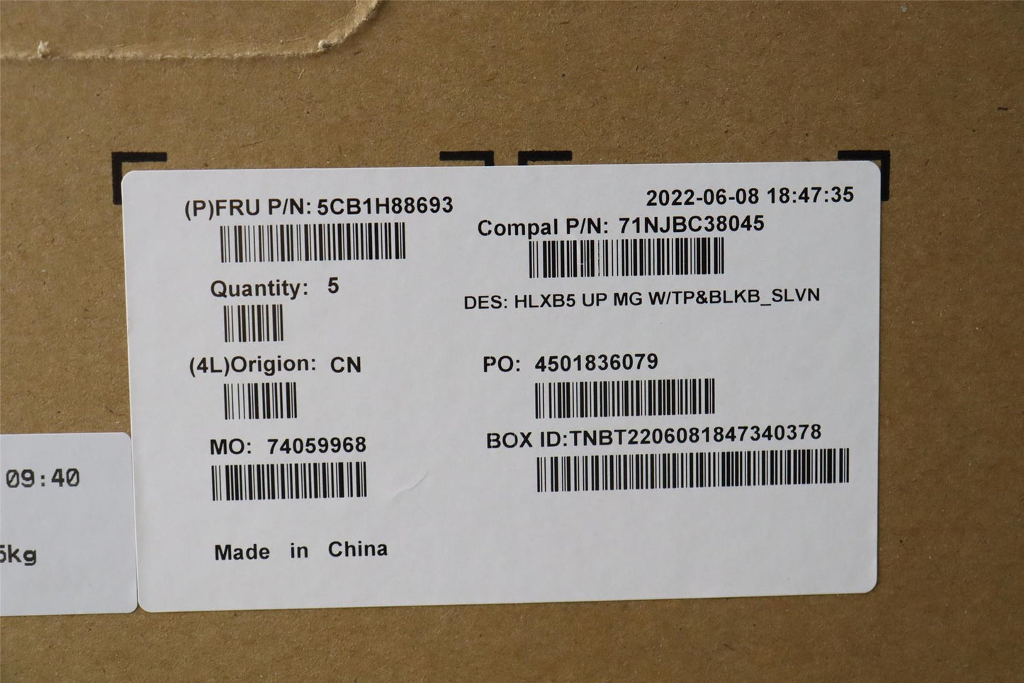 Lenovo ThinkBook 15 G4 ABA Palmrest Touchpad Cover Keyboard Grey 5CB1H88693