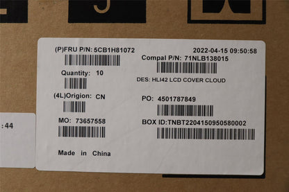 Lenovo Pro 5 Pro 14IAP7 5 Pro 14ARH7 LCD Cover Rear Back Housing Grey 5CB1H81072