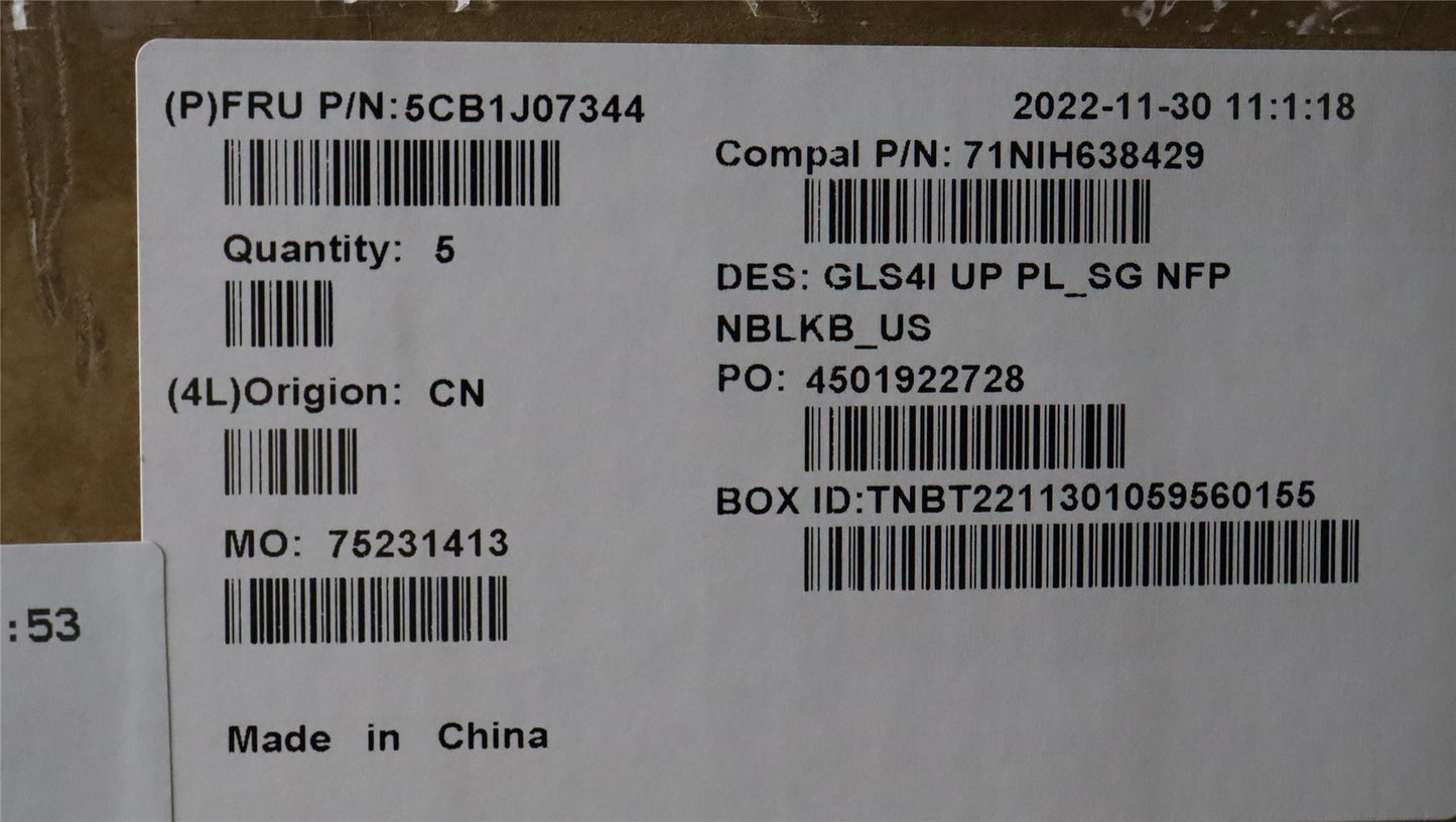 Lenovo UpperCaseASM_ENG C82SD PLSG NFPNBL 5CB1J07344