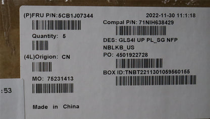 Lenovo UpperCaseASM_ENG C82SD PLSG NFPNBL 5CB1J07344