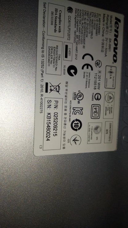 Lenovo Liteon SK-8861(SA) 2.4G KB-Silver8 Keyboard 25209215