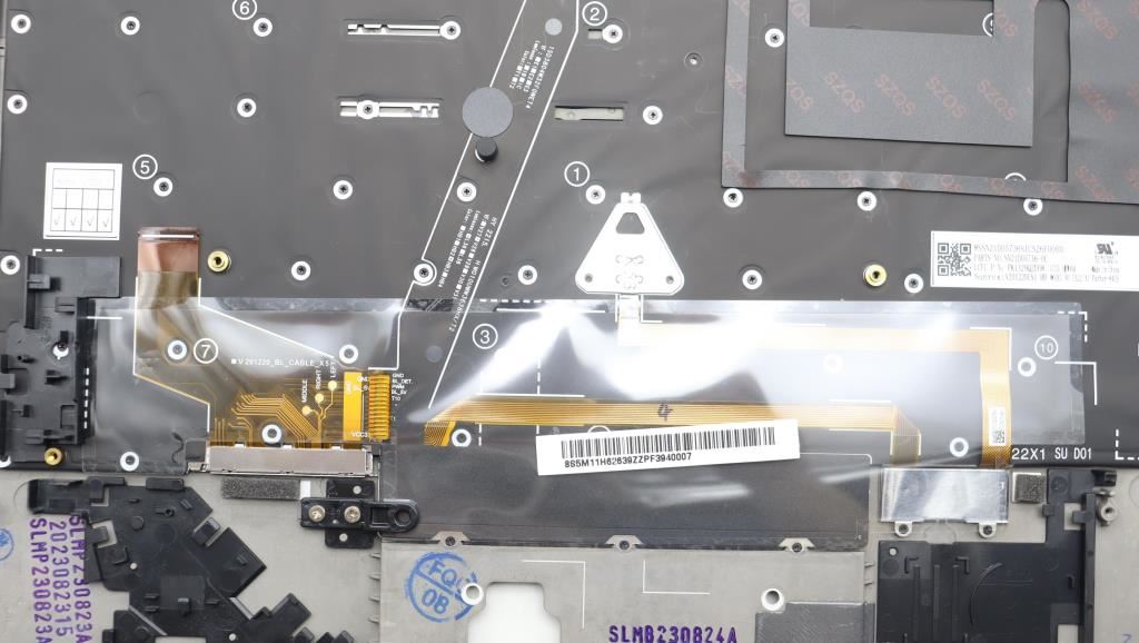 Lenovo ThinkPad X1 11th Gen Keyboard Palmrest Top Cover Hebrew Black 5M11H62639