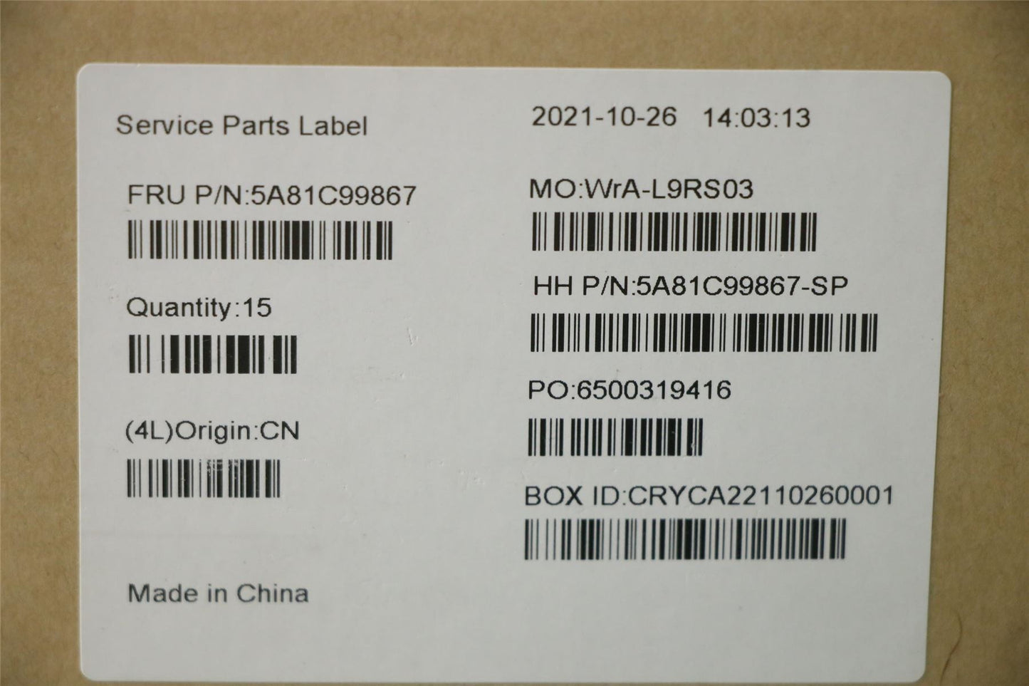 Lenovo 5A81C99867 Lens Insert Holder