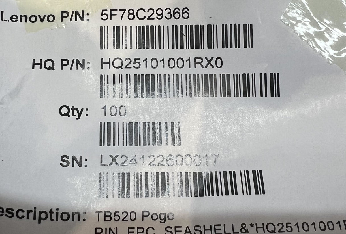 Lenovo TB520FU PogoPIN_FPC_WH&*HQ25101001RX0 CS FPC Pogo Board 5F78C29366