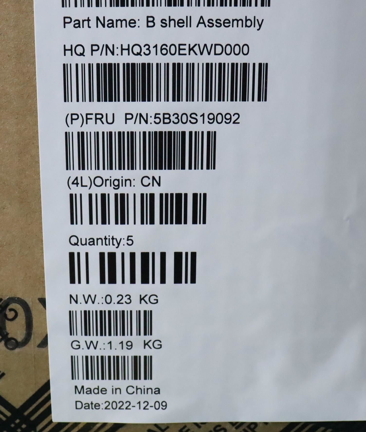 Lenovo Yoga 6 14IAP8 6 14IRP8 6 14APU8 Bezel front trim frame Cover Black 5B30S19092