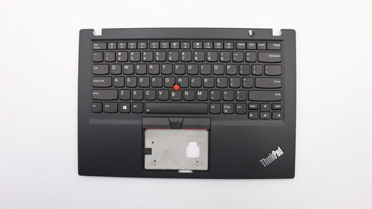 Lenovo ThinkPad T490s Keyboard Palmrest Top Cover US Black Backlit 02HM208