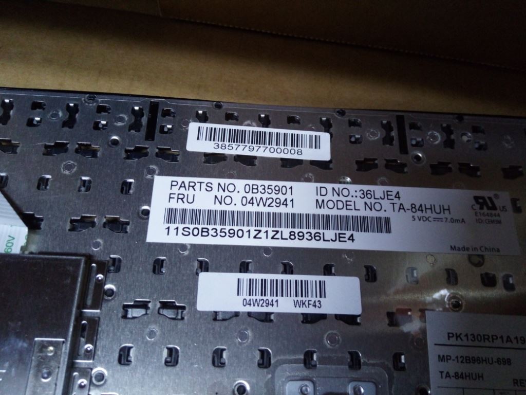Lenovo Tanner-KBD HGN Keyboard 04W2941