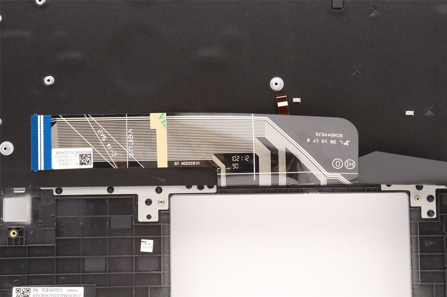 Lenovo IdeaPad 5 14ALC7 Keyboard Palmrest Top Cover US Cloud Grey 5CB1H71533