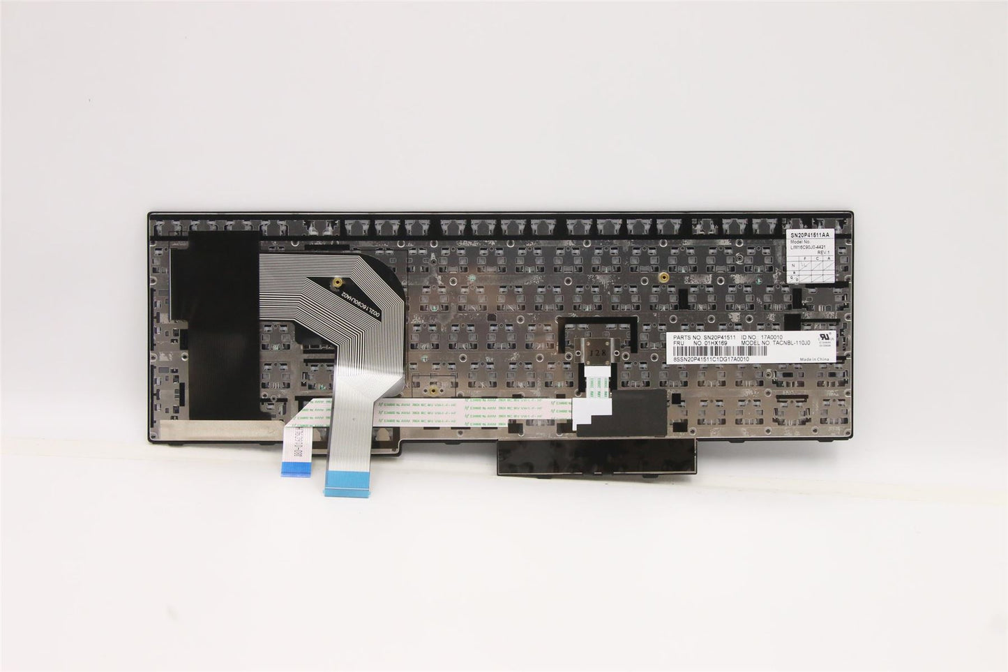 Lenovo ThinkPad T580 P52s Keyboard Japanese Black 01HX169