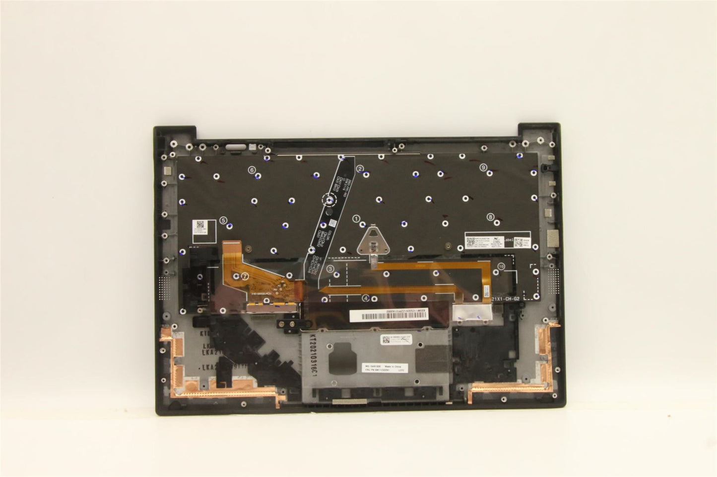 Lenovo Carbon X1 9th Keyboard Palmrest Top Cover German Black 5M11C53291