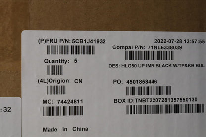 Lenovo IdeaPad 3 15ARH7 Palmrest Cover Touchpad Keyboard Bulgarian 5CB1J41932