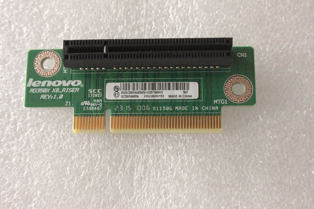 Lenovo x 8 card rear Riser PCIe PCI Board 00HV153