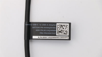 Lenovo 03X7527 FRU USB-C to USB-A Adapter