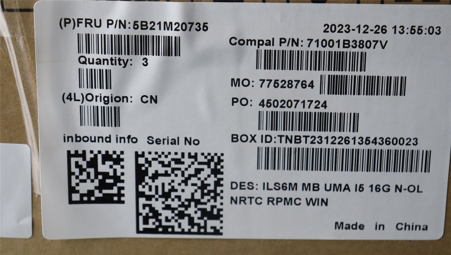 Lenovo C83DC WIN ULT5_125H UMA16G L RM 5B21M20735