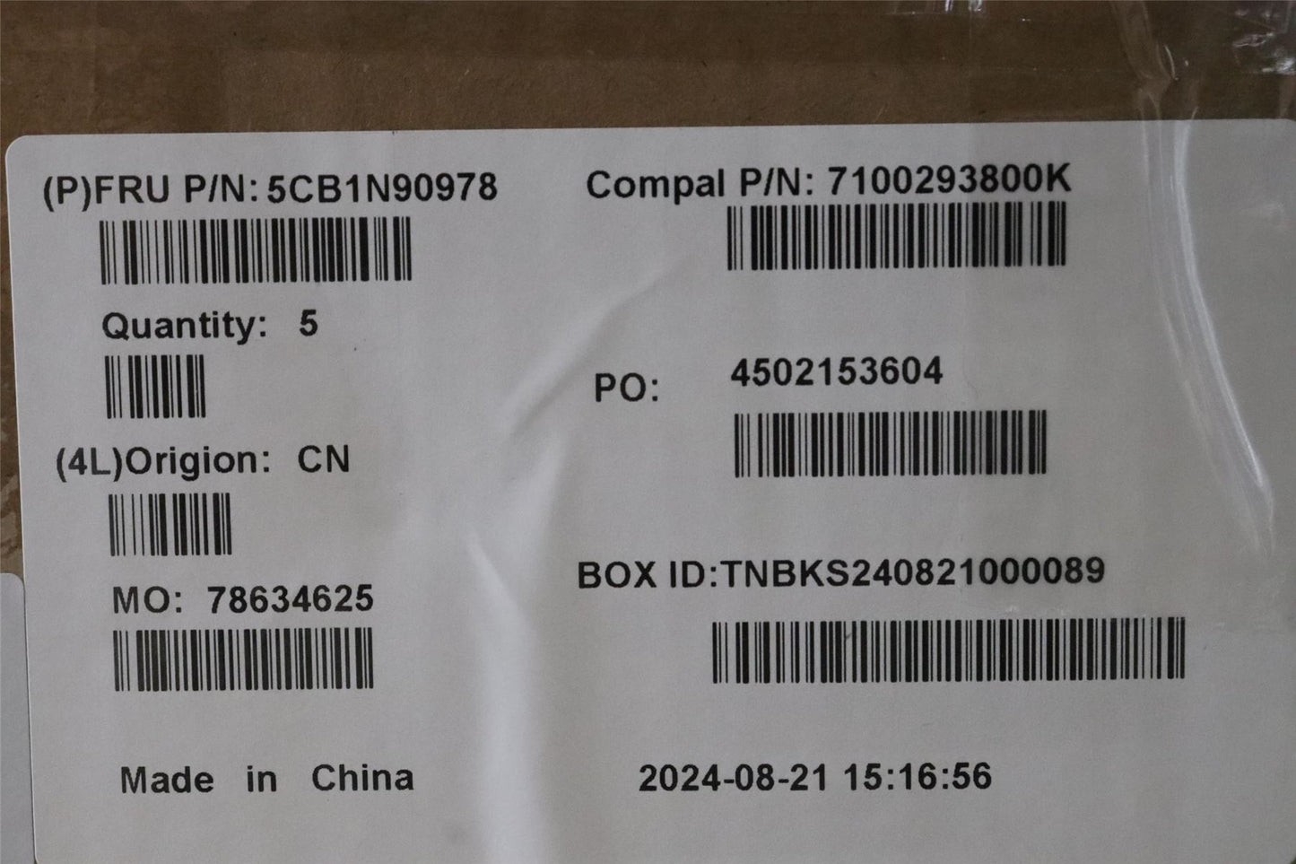 Lenovo UpperCase ITA C83FW FP CG BL AL 5CB1N90978