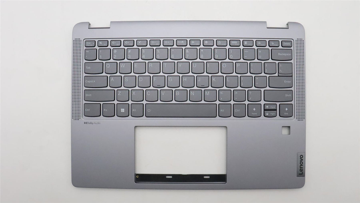 Lenovo IdeaPad 5 14ABR8 Palmrest Cover Keyboard US Grey Backlit 5CB1K20782