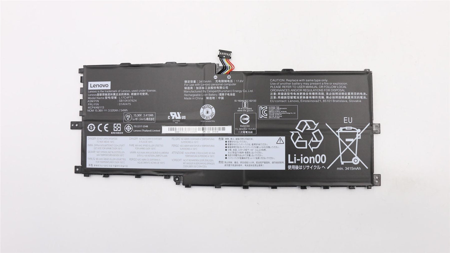 Lenovo Yoga X1 3rd Battery 15.36V 54Wh 01AV475