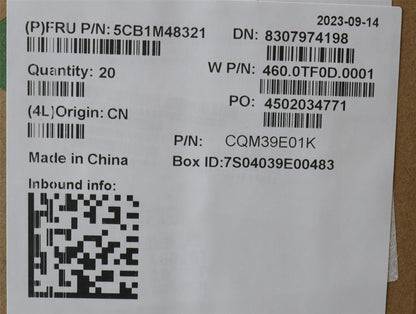 Lenovo LCD Cover W 21KJ AL 2.2K AG 5CB1M48321