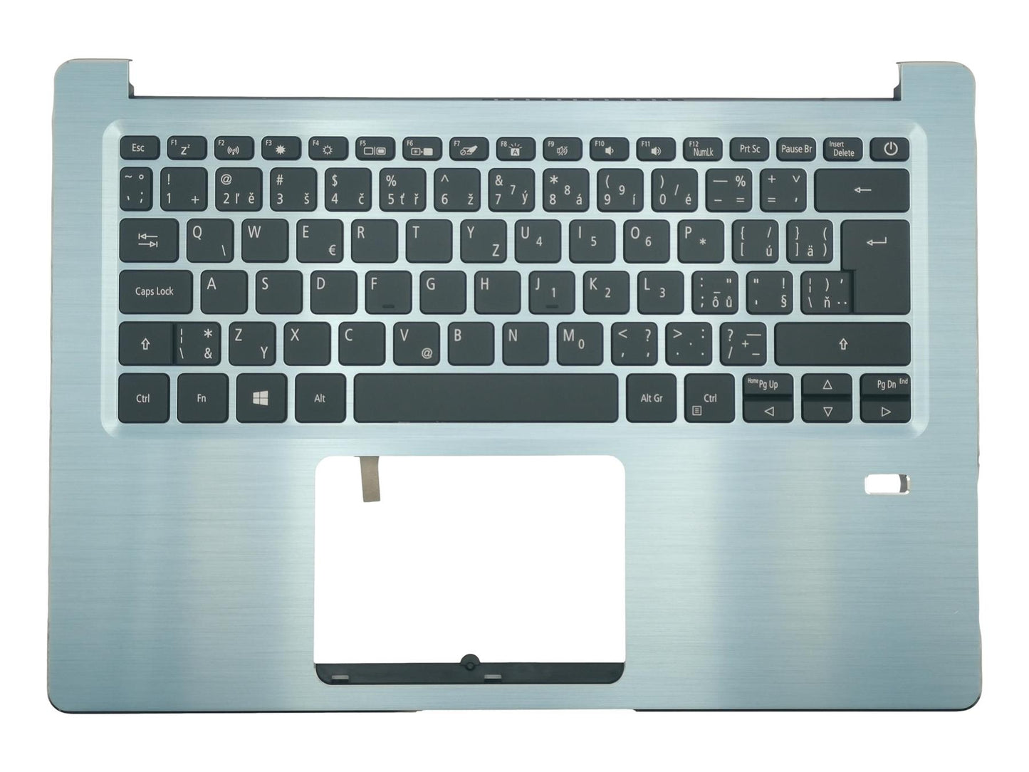 Acer Swift SF314-41 Palmrest Cover Keyboard Czech Blue Backlit 6B.HFEN1.006