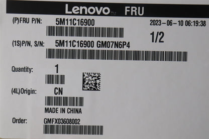 Lenovo WIFI cover with label 5M11C16900