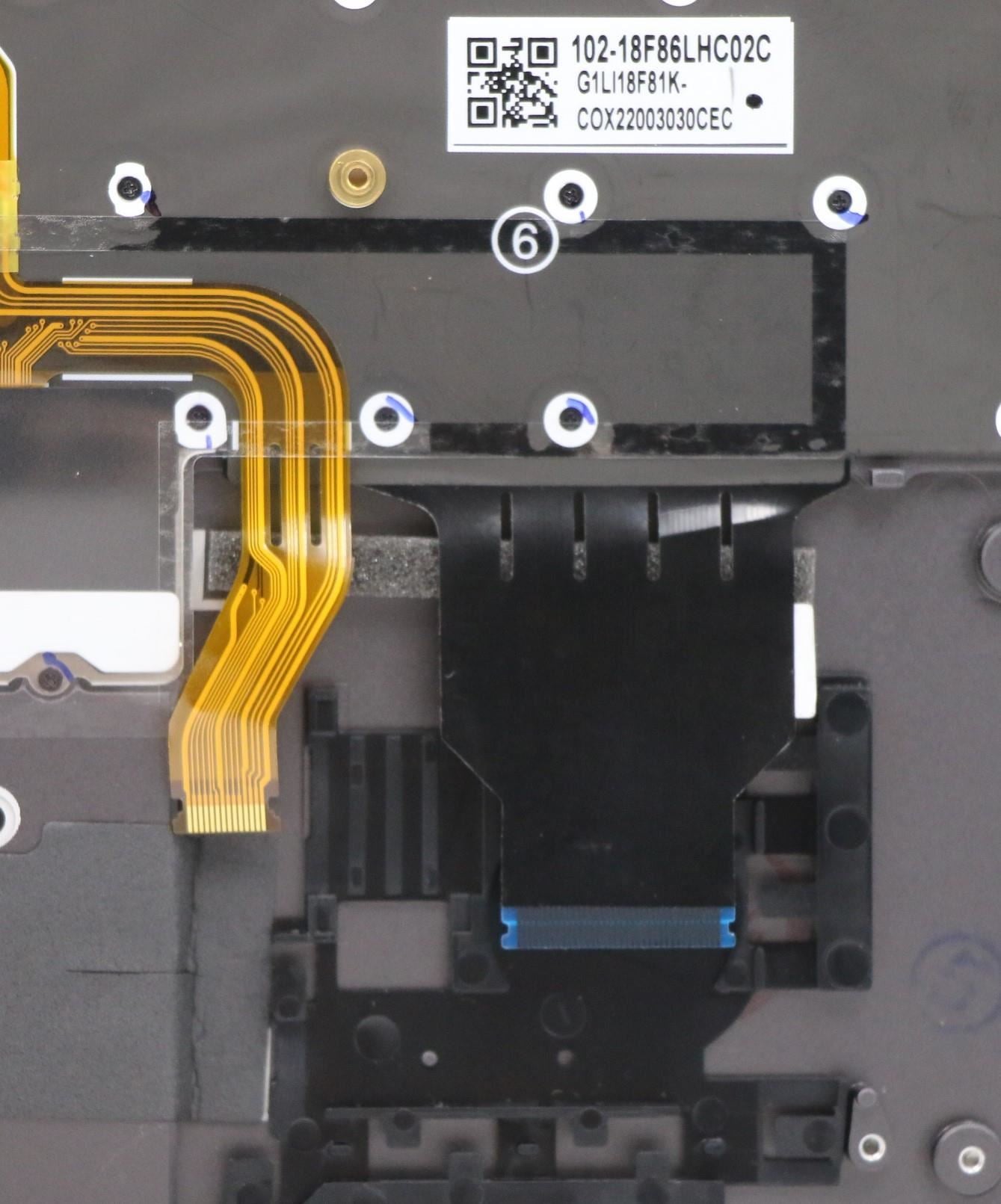 Lenovo ThinkPad X1 4th Gen Keyboard Palmrest Top Cover Hungarian 5M10V24853