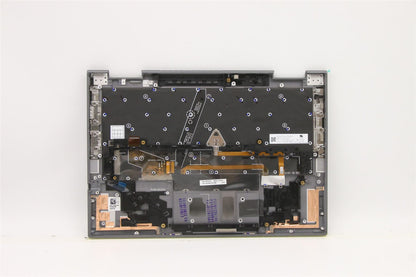 Lenovo Yoga X1 6th Keyboard Palmrest Top Cover Danish Grey 5M11C40996