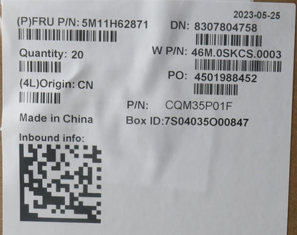 Lenovo MECH_ASM FR MECH_ASM A COVER CS 2.4T BK 5M11H62871
