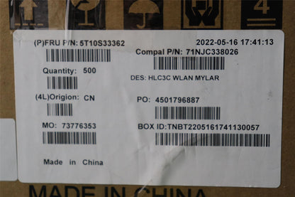 Lenovo TAPE MYLAR C 82UD WLN 5T10S33362