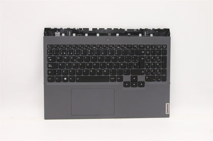 Lenovo Legion 516ACH6H Palmrest Cover Touchpad Keyboard Spanish Grey 5CB1C14969